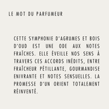 Parfum oud et citrus